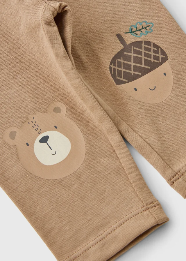 Baby Brown Acorn Leggings (0-23mths)