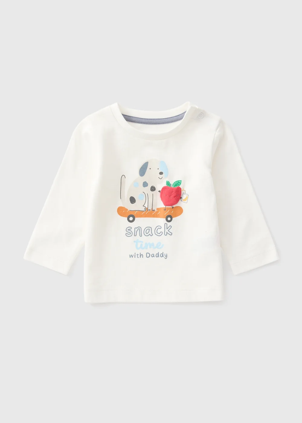 Baby Cream Daddy Slogan T-Shirt (0-23mths) - Up to 1 Month Image 1