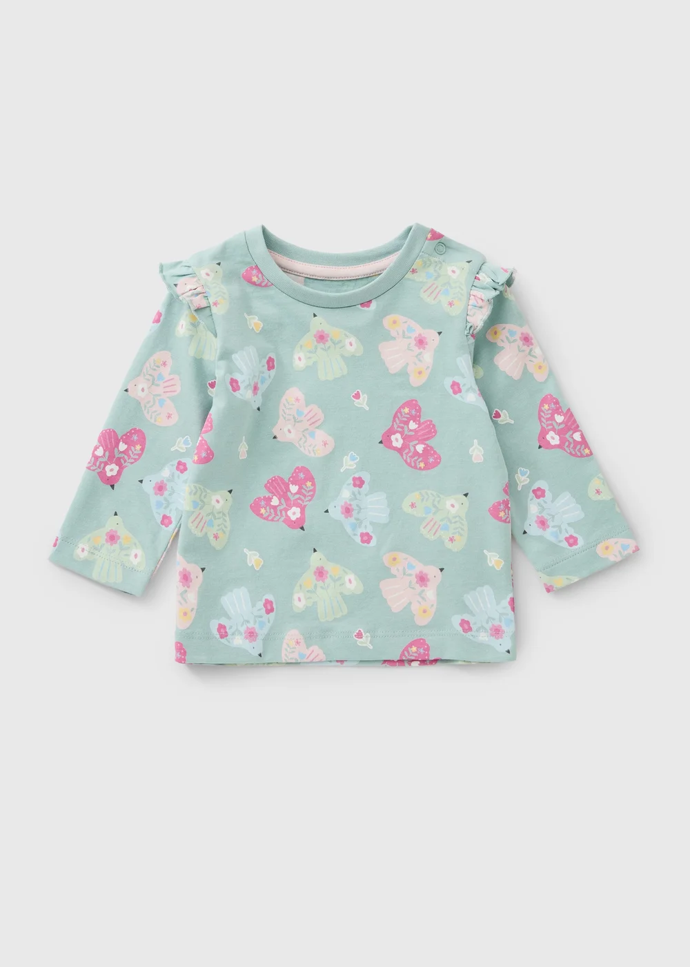 Baby Blue Bird T-Shirt (0-23mths) - Up to 1 Month Image 1