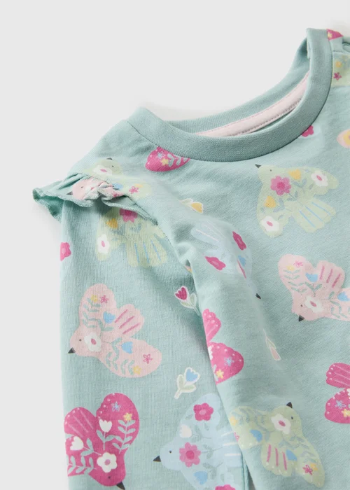 Baby Blue Bird T-Shirt (0-23mths) - Up to 1 Month Image 2