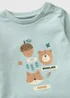 Baby Blue Long Sleeve Acorn T-Shirt (Newborn-23 Mnths) - Up to 1 Month Image 2