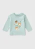 Baby Blue Long Sleeve Acorn T-Shirt (Newborn-23 Mnths) - Up to 1 Month Image 1