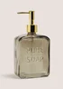 Amber Glass Soap Dispenser Image 2