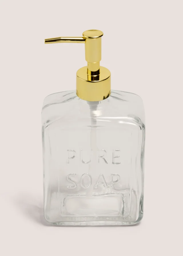 Clear Glass Soap Dispenser