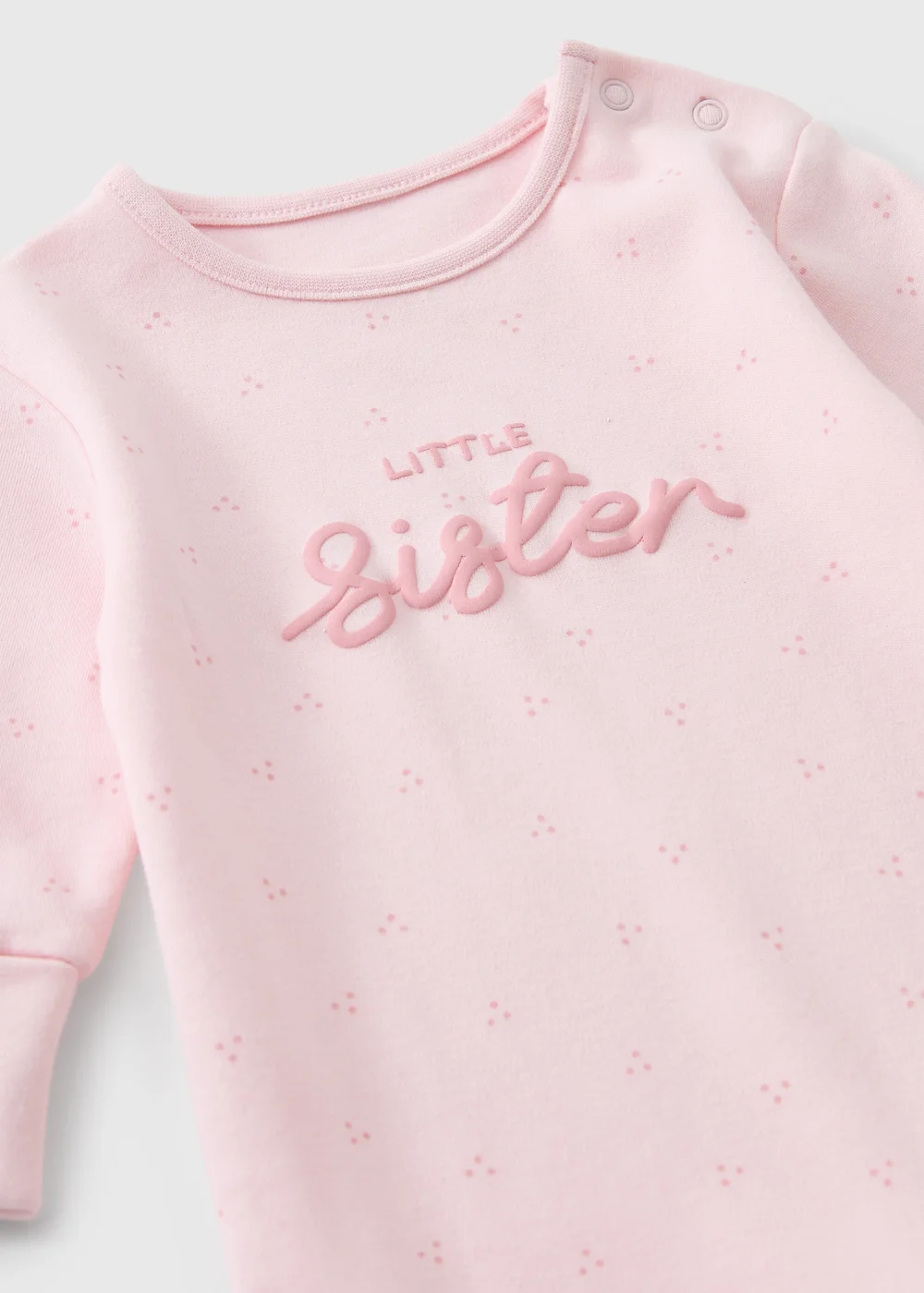 Baby Pink Little Sister Sleepsuit (0-18mths) - 6-9 months Image 2