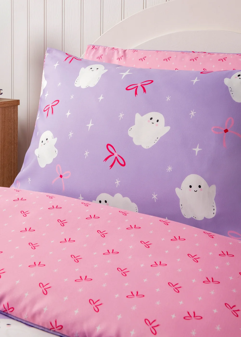 Halloween Purple Ghost Duvet Set - Single Image 2