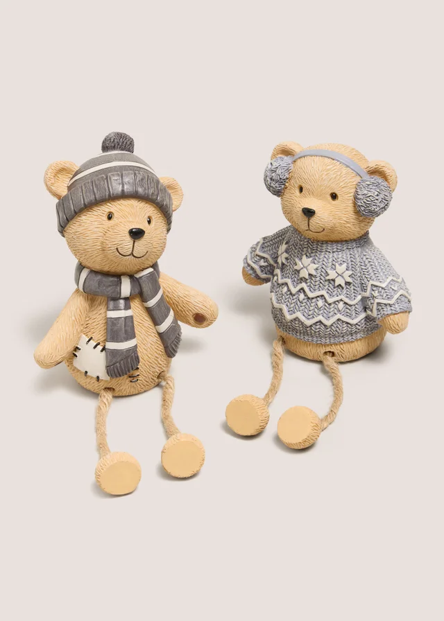 2 Pack Patch The Bear Dangly Leg Ornaments