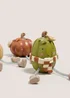 3 Pack Autumn Pumpkin Dangly Leg Ornaments Image 2