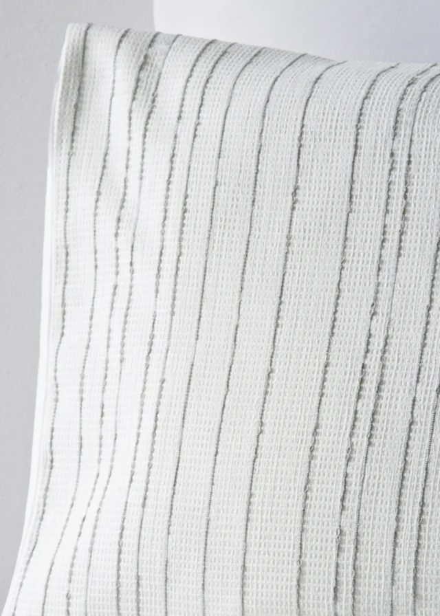Grey Stitch Stripe Duvet Set