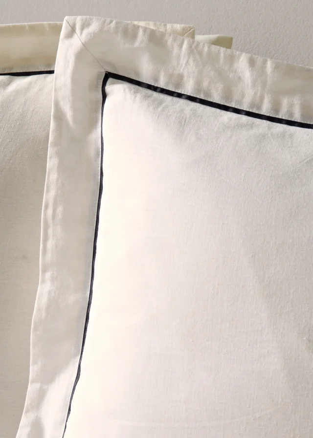 White Piped Edge Duvet Set