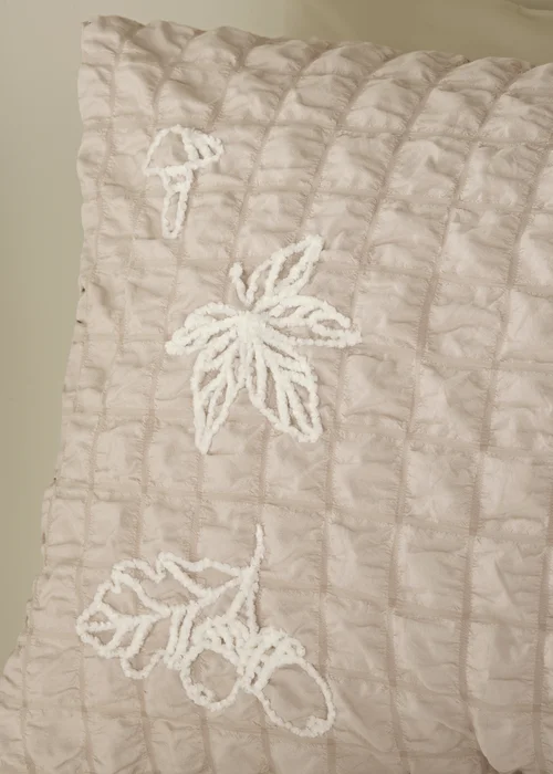 Natural Seersucker Pumpkin & Woodland Duvet Set - Double Image 2