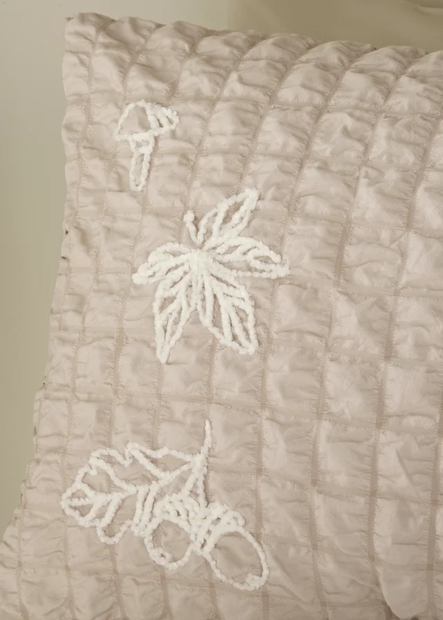 Natural Seersucker Pumpkin & Woodland Duvet Set