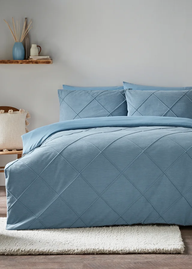 Teal Corduroy Duvet Set