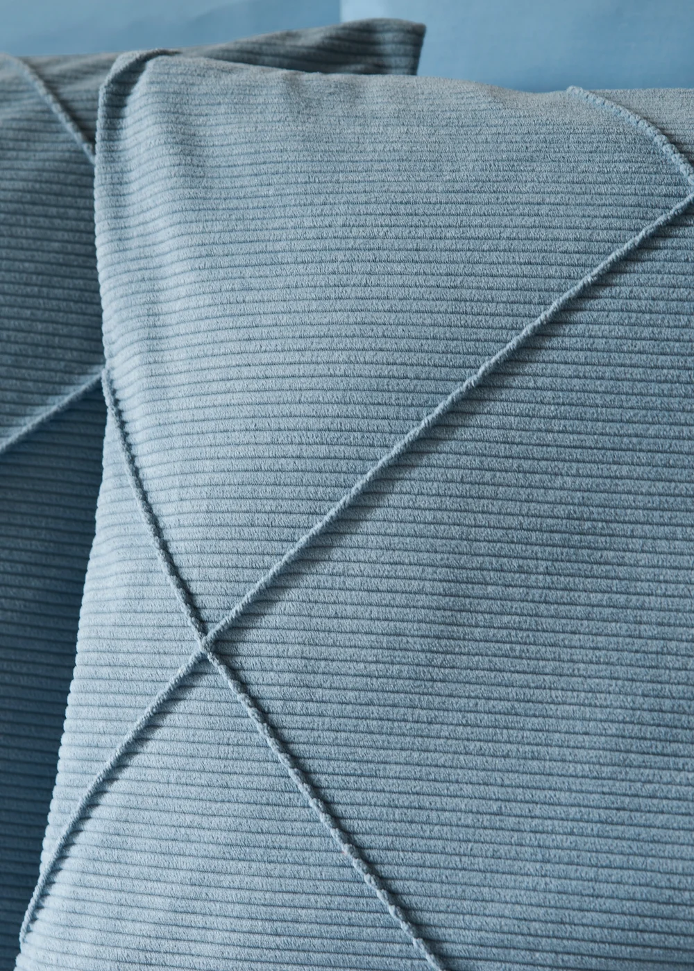 Teal Corduroy Duvet Set - Double Image 2