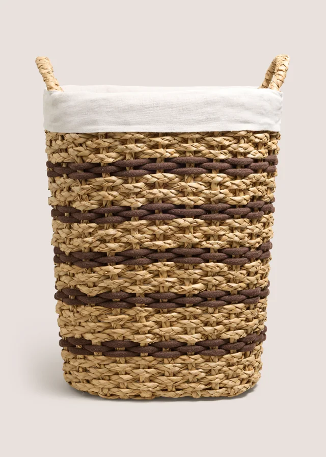 Woven Brown Rope Laundry Basket