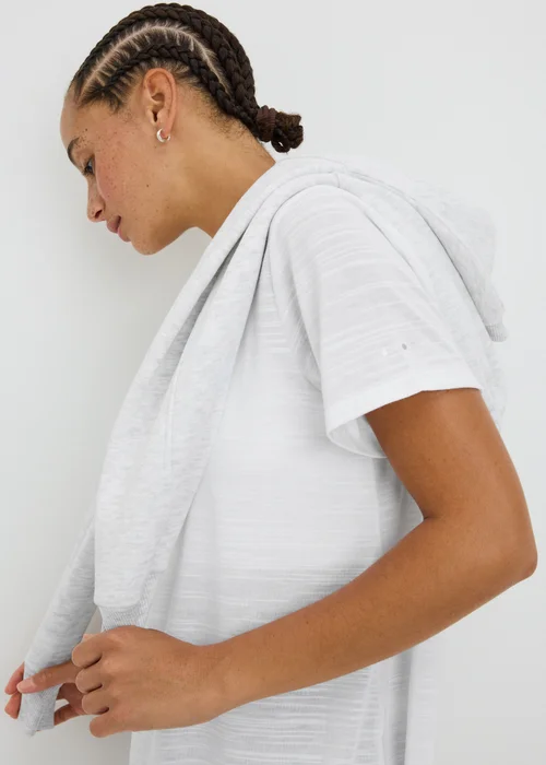 Souluxe White Longline Sports T-Shirt - S Image 1