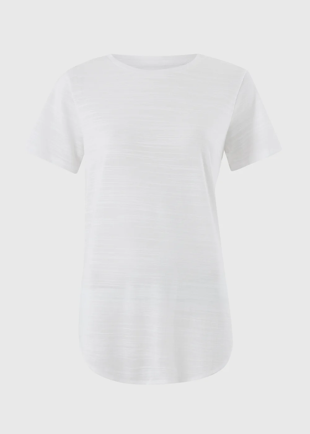 Souluxe White Longline Sports T-Shirt - S Image 1