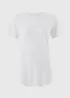 Souluxe White Longline Sports T-Shirt - S Image 1