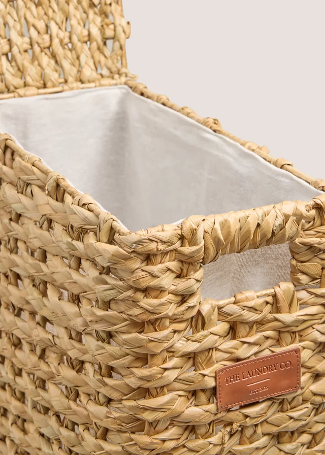 Natural Weave Narrow Laundry Basket
