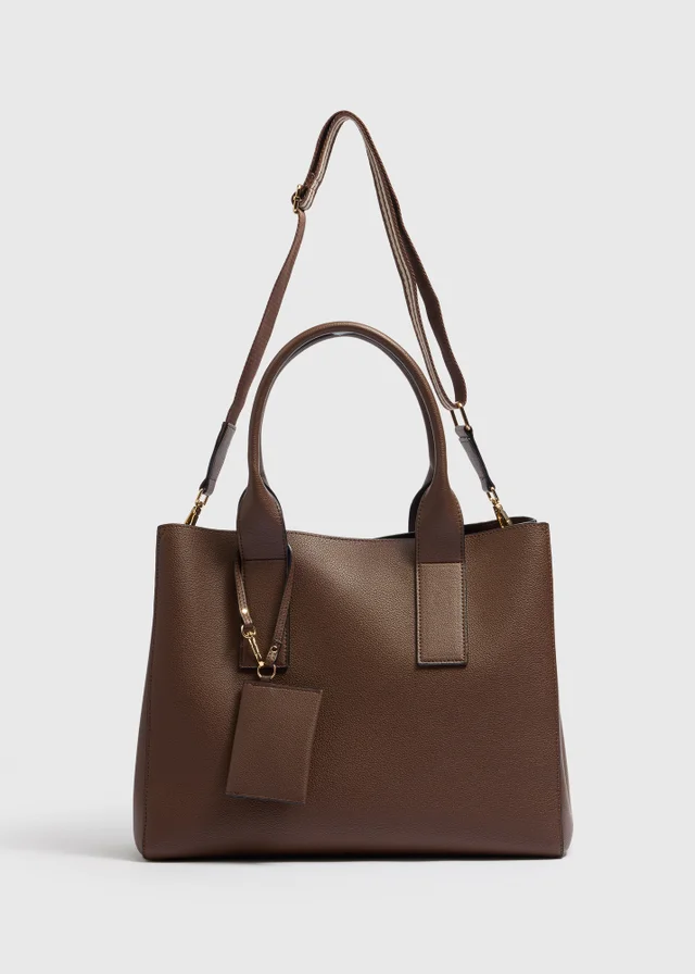 Chocolate Brown XL Triple Compartment Bag