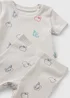 Baby Grey Fruit Juice Top & Leggings Set (0-23mths) - Up to 1 Month Image 2
