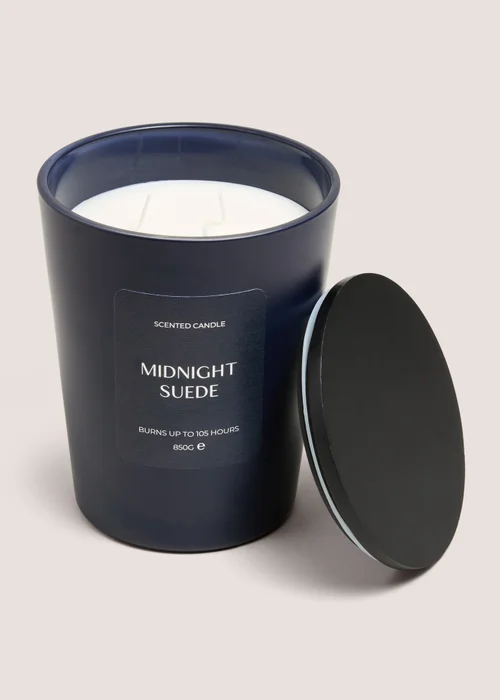 Midnight Suede Large Candle Image 1