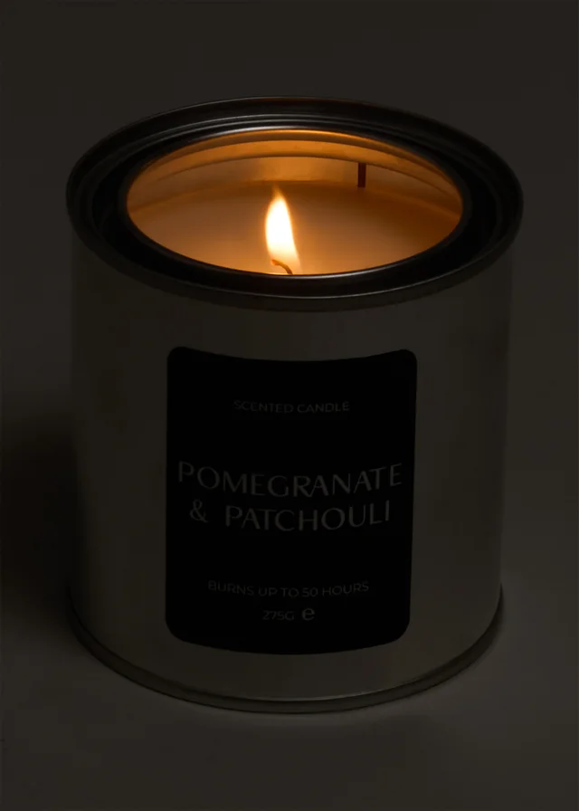 Pomegranate & Patchouli Tin Candle