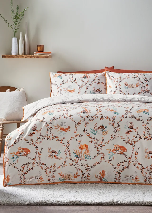 Natural Woodland Printed Duvet Set