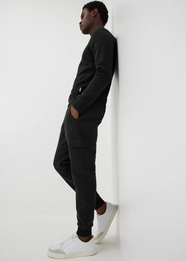 Black Slim Fit Jogging Bottoms