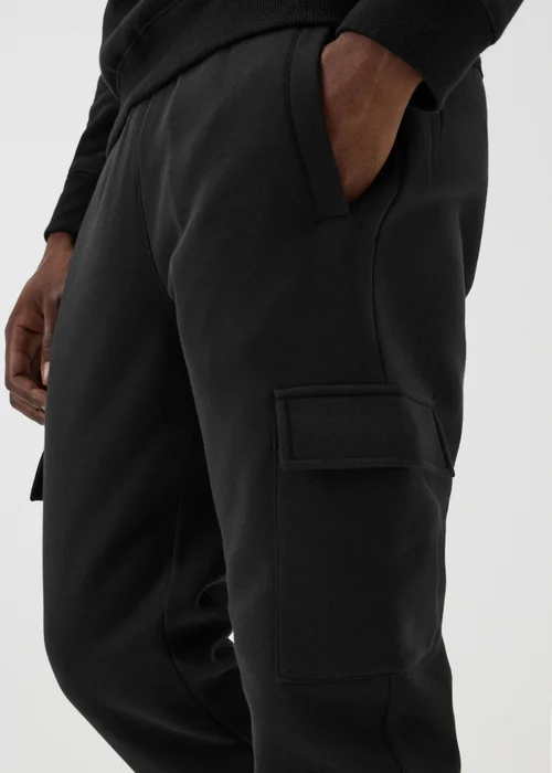 Black Slim Fit Jogging Bottoms - XS Image 3