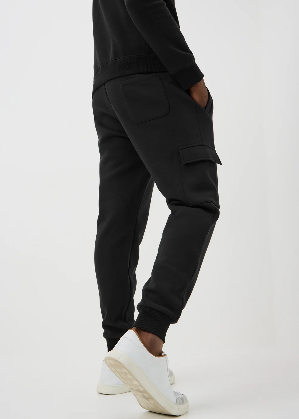 Black Slim Fit Jogging Bottoms - XS Image 2