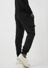 Black Slim Fit Jogging Bottoms - XS Image 2