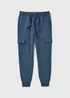 Blue Slim Fit Cargo Jogging Bottoms - XS Image 4