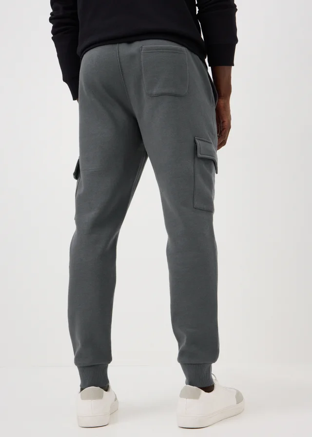 Grey Slim Fit Cargo Jogging Bottoms