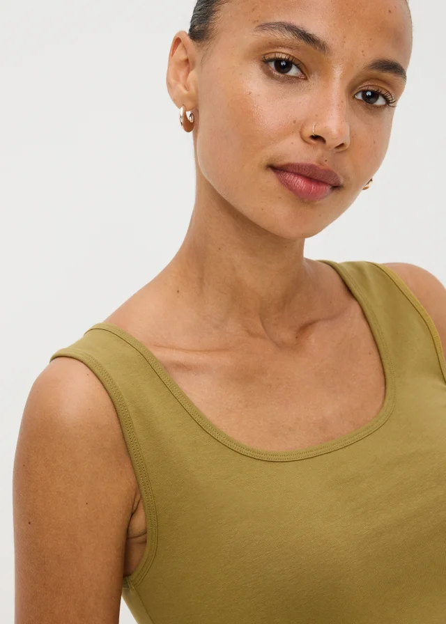 Olive Vest Top