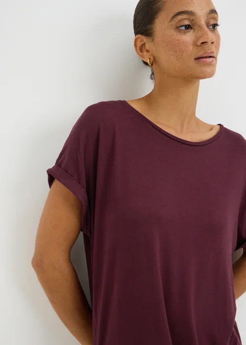 Fig Relaxed Longline T-Shirt - S Image 2