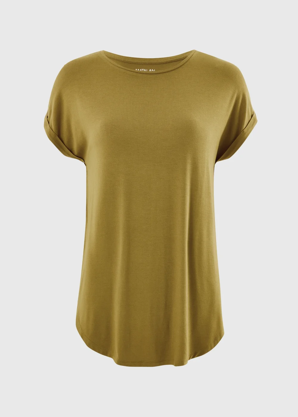 Olive Relaxed Longline T-Shirt - S Image 4