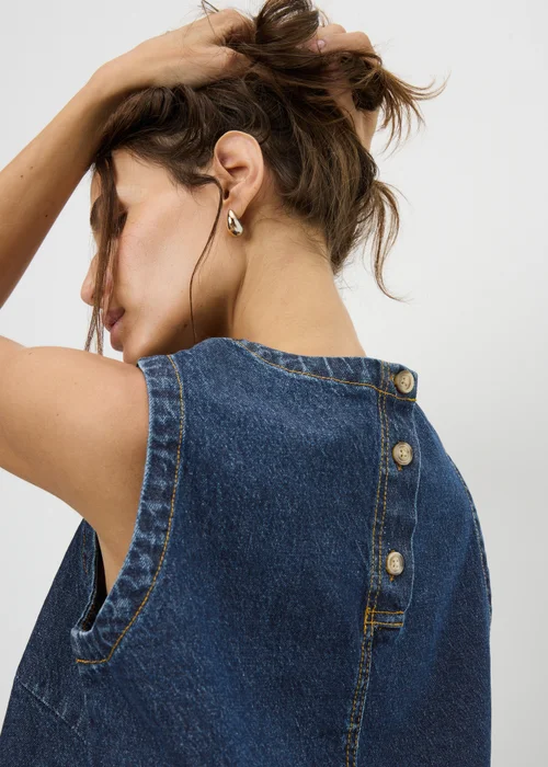Dark Wash Denim Co Ord Vest Top - 20 Image 4