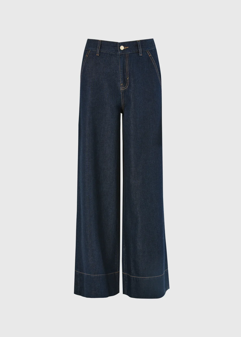 Indigo High Rise Wide Leg Co-Ord Jeans - 8/L29 Image 5
