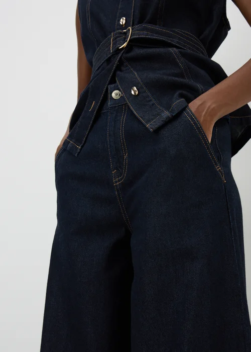 Indigo High Rise Wide Leg Co-Ord Jeans - 8/L29 Image 4