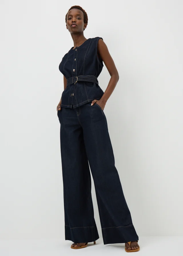 Indigo High Rise Wide Leg Co-Ord Jeans