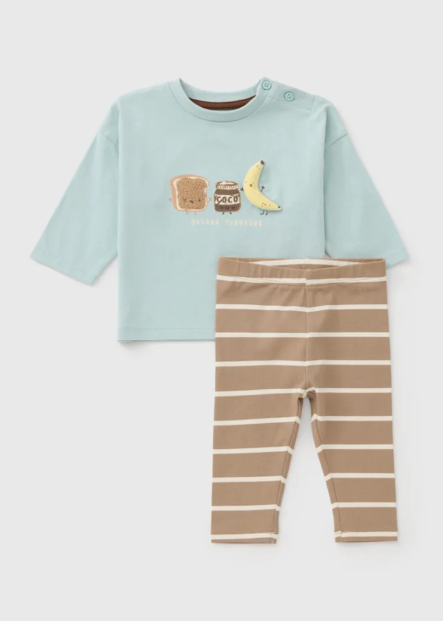Baby Blue Brunch Top & Legging Set (0-23mths)