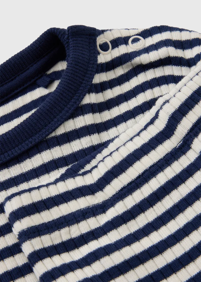 Baby Ribbed Stripe T-Shirt & Legging Set (0-23mths)