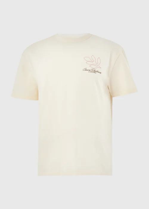 Cream Abstract Printed T-Shirt - XS Image 4