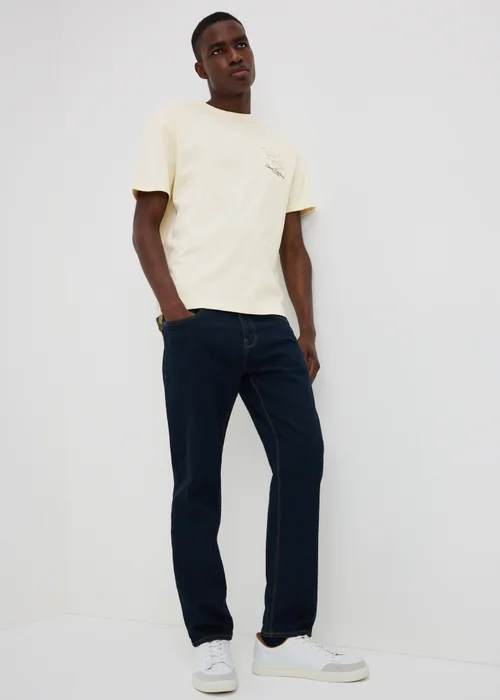 Cream Abstract Printed T-Shirt - XS Image 1