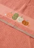 Orange Pumpkin Embroidered Hand Towel - Hand Towel Image 2