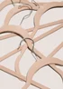 30 Pack Taupe Flocked Hangers Image 2