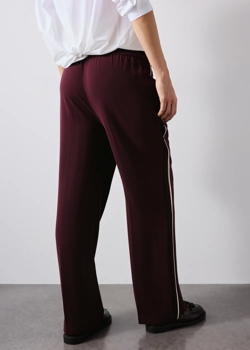 Grape Side Stripe Trousers - 18/L29 Image 3