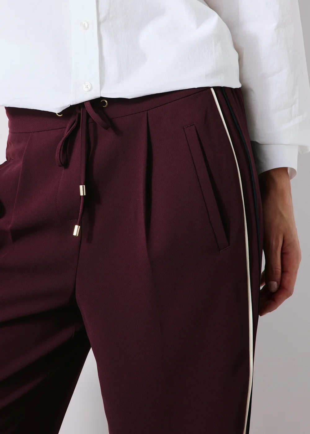 Grape Side Stripe Trousers - 18/L29 Image 4