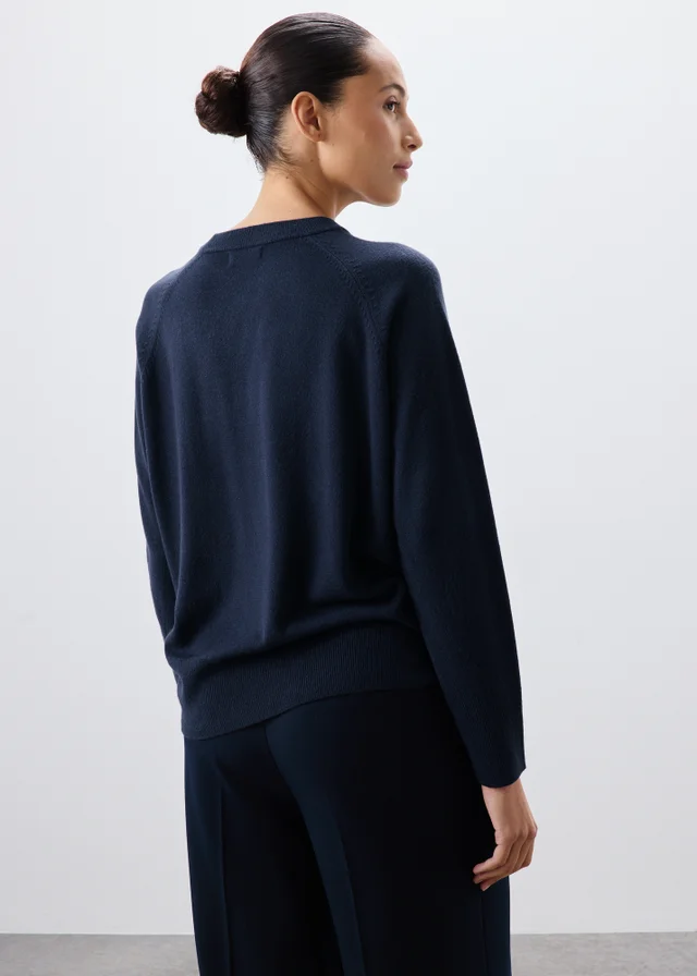 Navy Soft Touch Crew Neck Jumper